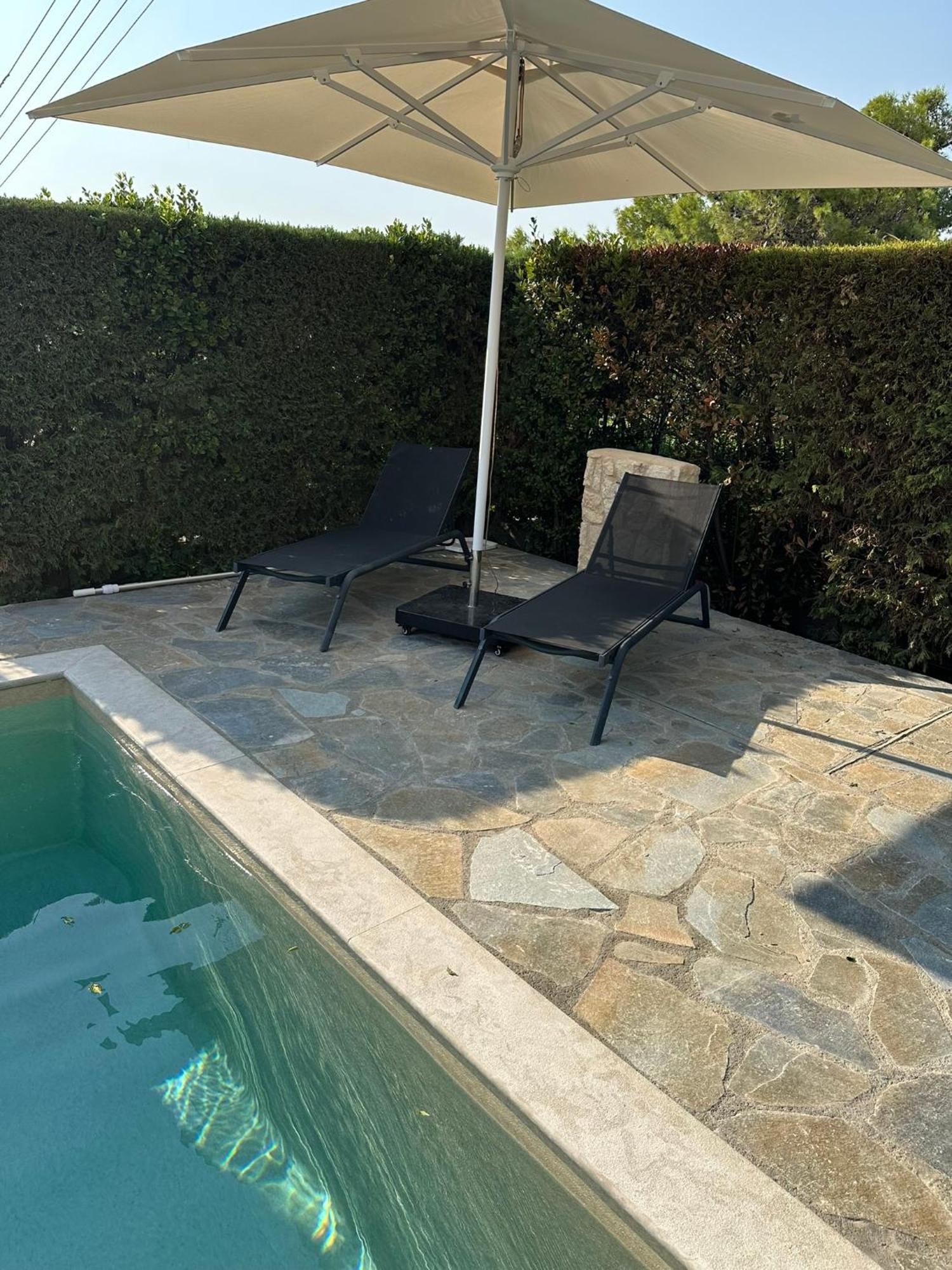 Villa Agia Marina 5M Walk To The Beach With Private Pool Exterior foto